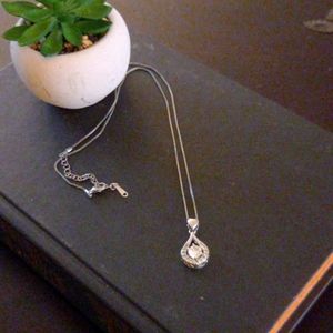 .925 Sterling Rhinestone necklace/pendant
